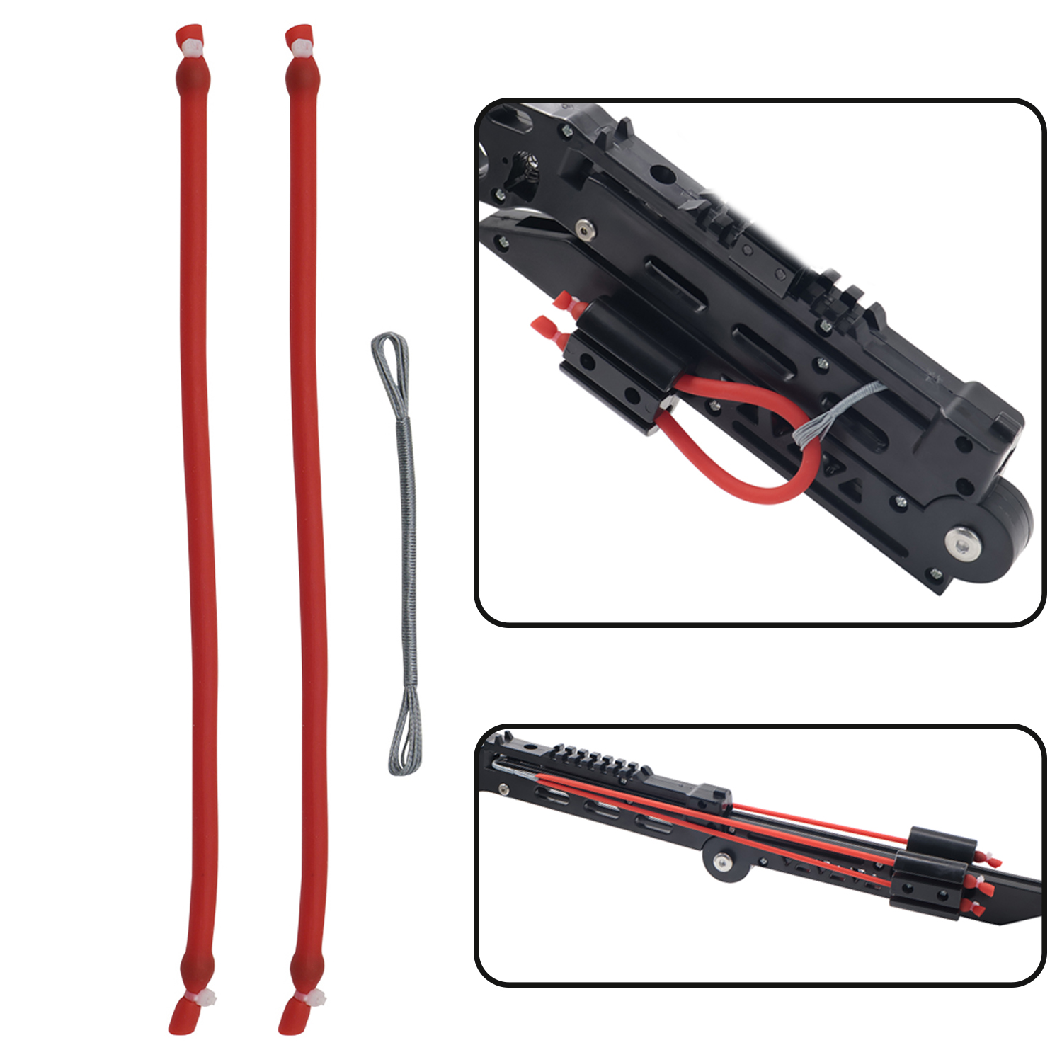 Outdoor Hunting Launcher - Folding Slingshot Rubber Bands, Hunting 3060