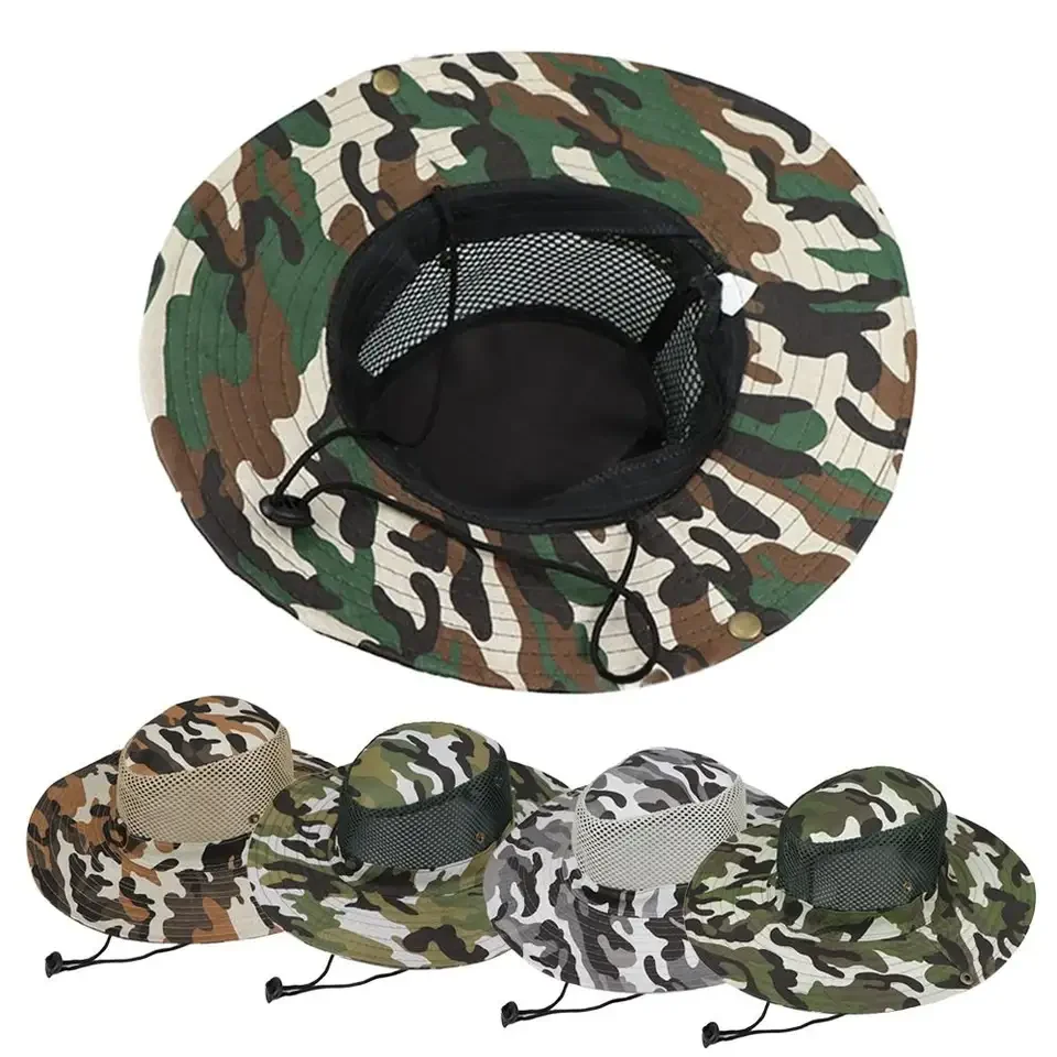 Camouflage Mesh Bucket Hats Wi - огляд і ціна Mens Outdoor Hunting Hats