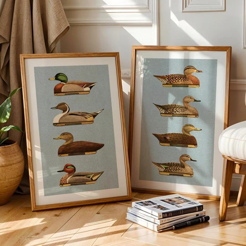 Retro Duck Prints Outdoors Art - огляд і ціна Outdoor Hunting Paintings